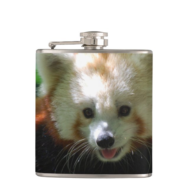 Amazing Red Panda Hip Flask (Front)