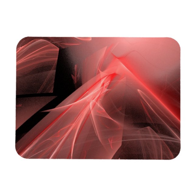 Amazing Red Swirls Magnet (Horizontal)
