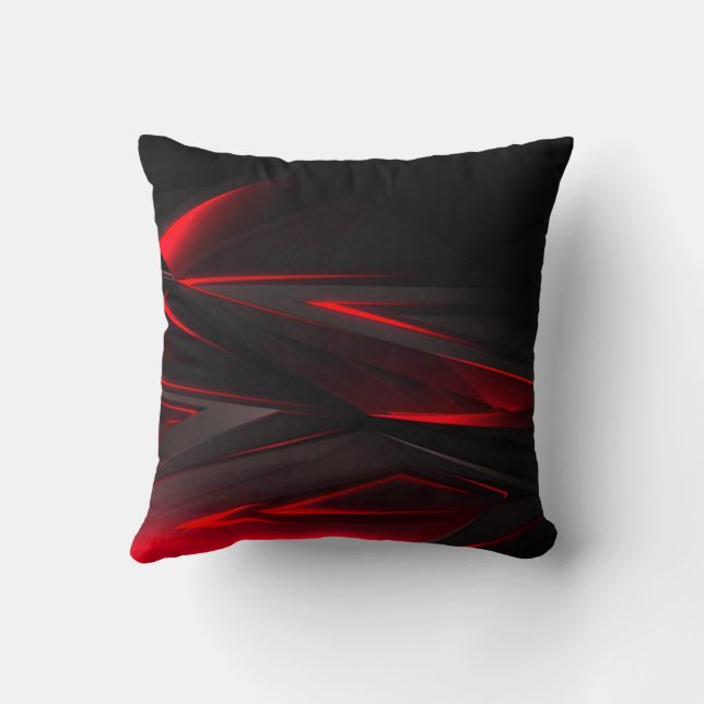 Amazing Red to the Point Abstract Design  Cushion (Back)
