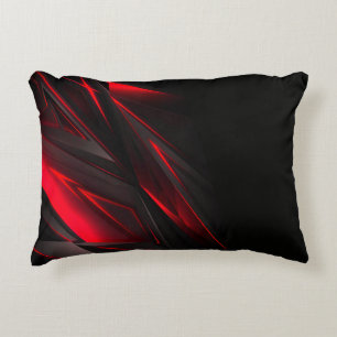 Amazing Red to the Point Abstract Design Decorative Cushion