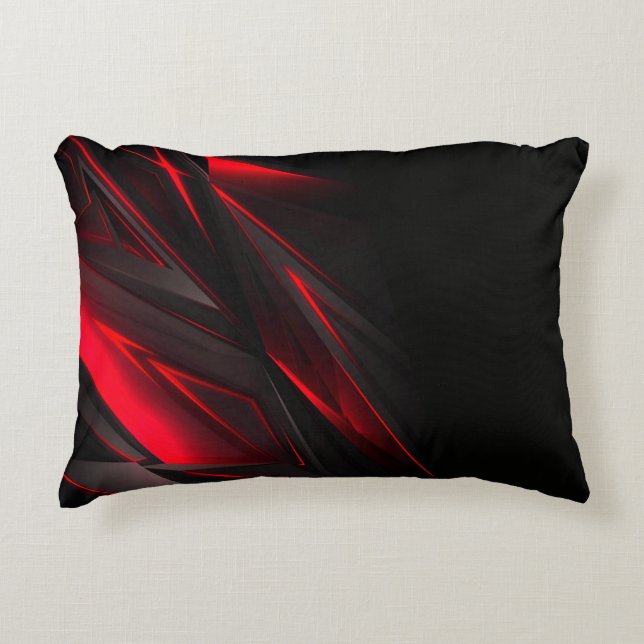 Amazing Red to the Point Abstract Design  Decorative Cushion (Front)