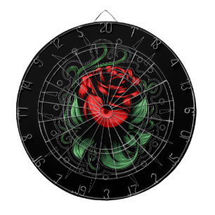 Amazing Rose Dartboard