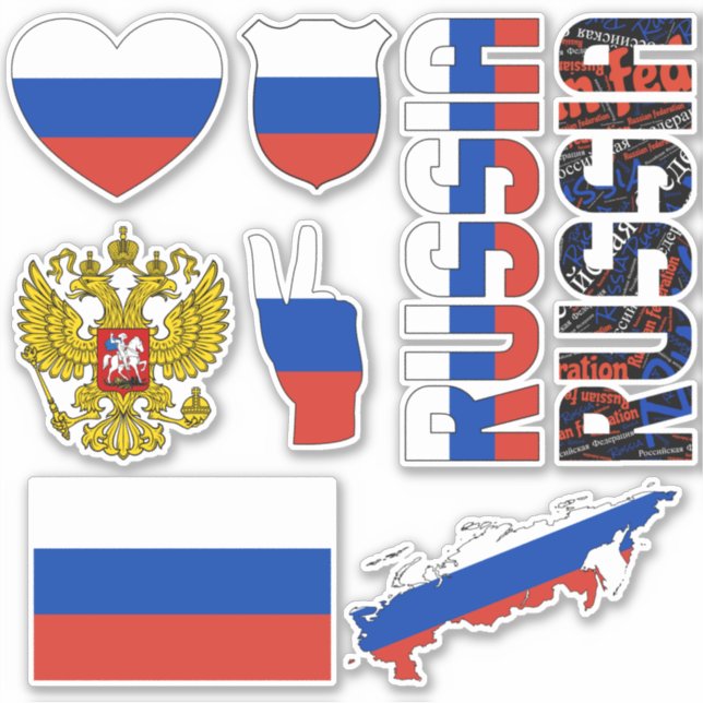 Amazing Russia Shapes National Symbols (Front)