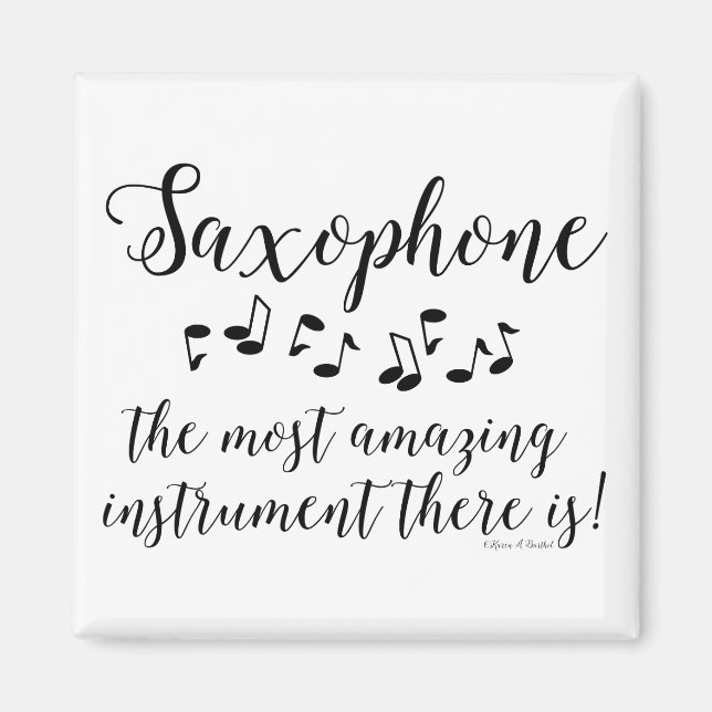 Amazing Saxophone Magnet (Front)