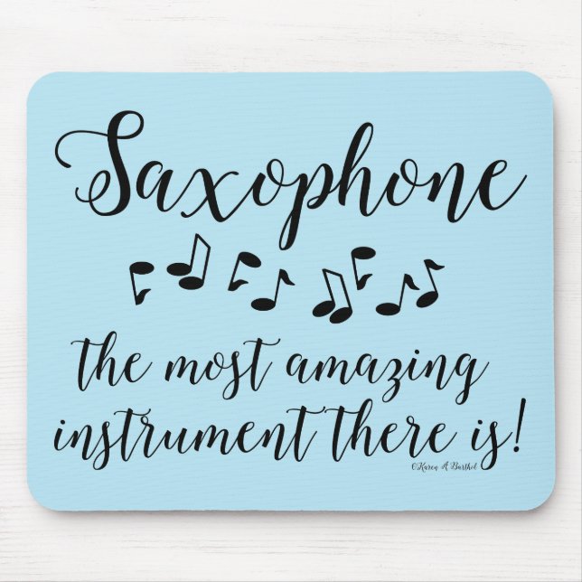 Amazing Saxophone Mouse Mat (Front)