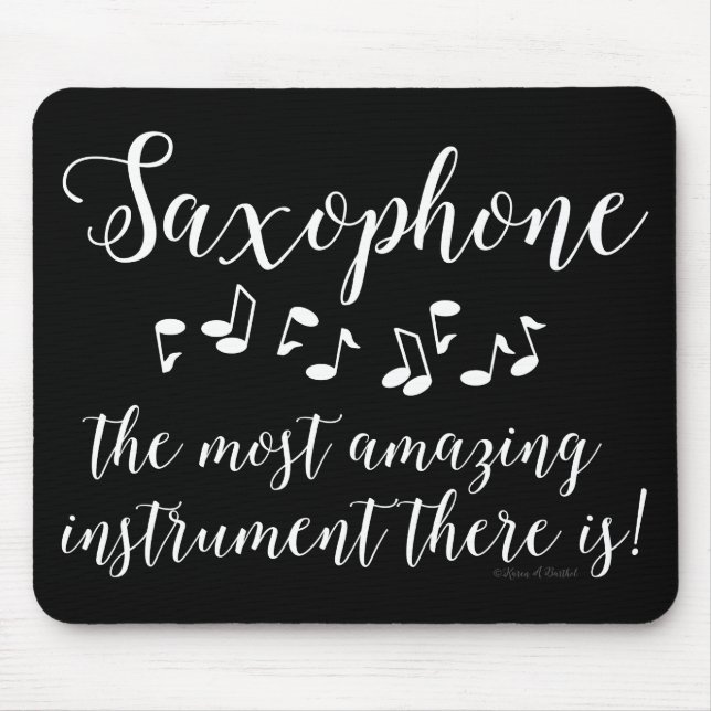Amazing Saxophone Mouse Mat (Front)