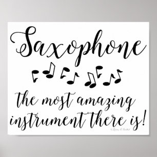 Amazing Saxophone Poster