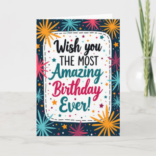 Amazing Script Birthday Card