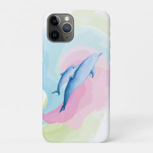 Amazing sea with dolphins iPhone 11 pro case