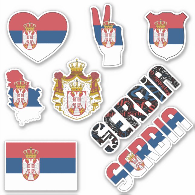 Amazing Serbia Shapes National Symbols (Front)