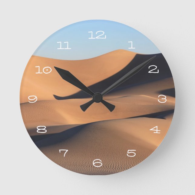Amazing Shadows of Desert Round Clock (Front)