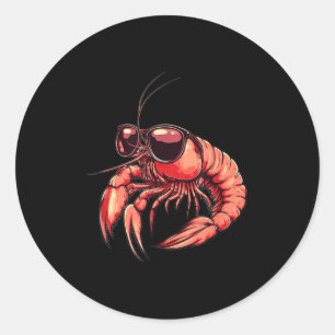 Amazing Shrimp Costume For Shapes Lovers Classic Round Sticker