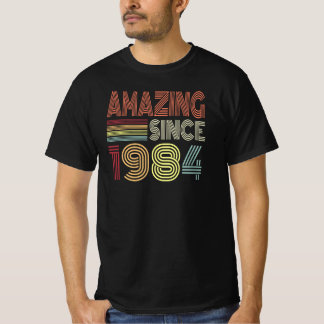 Amazing Since 1984 Retro Born In 1984 Birthday T-Shirt