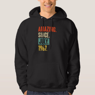 Amazing Since July 1967  55 Year Old 55th Birthday Hoodie