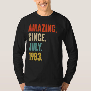 Amazing Since July 1983 39 Year Old Gift 39th Bir T-Shirt