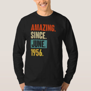 Amazing Since June 1956  66 Year Old 66th Birthday T-Shirt