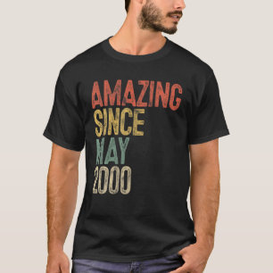 Amazing Since May 2000 Men Woman 21St Birthday 21 T-Shirt