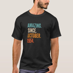 Amazing Since October 1954 68th Birthday Premium T-Shirt