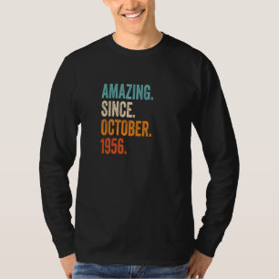 Amazing Since October 1956 66th Birthday Premium T-Shirt