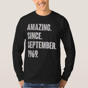 Amazing Since September 1969 53 Year Old 53rd Birt T-Shirt