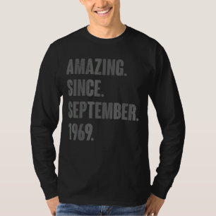 Amazing Since September 1969 53 Year Old 53rd Birt T-Shirt