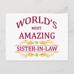 Amazing Sister-In-Law Postcard