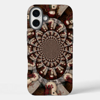 Amazing Snowman Kaleidoscope | Intricate Winter Ar iPhone 16 Plus Case