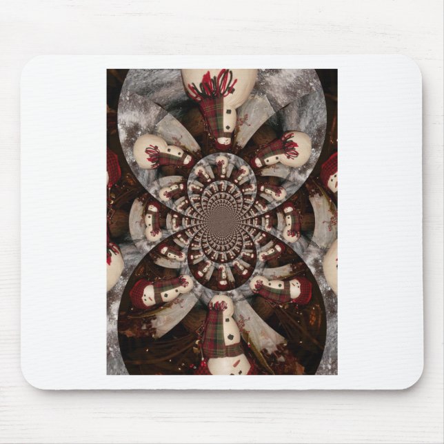 Amazing Snowman Mouse Mat (Front)