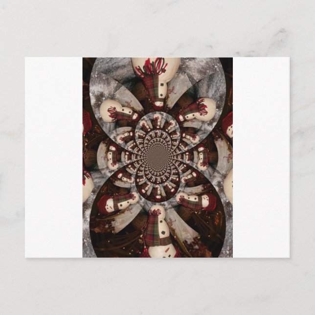 Amazing Snowman Postcard (Front)