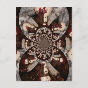 Amazing Snowman Postcard