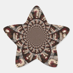 Amazing Snowman Star Sticker