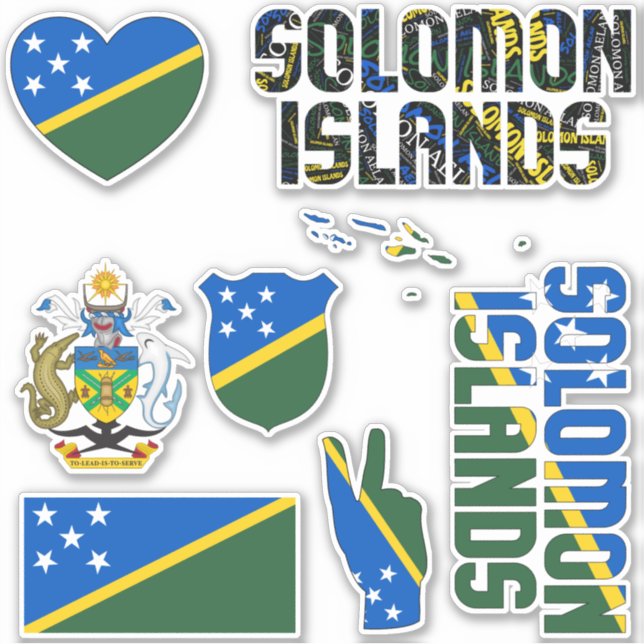Amazing Solomon Islands Shapes National Symbols (Front)