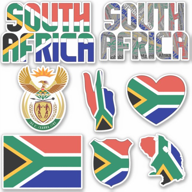 Amazing South Africa Shapes National Symbols (Front)