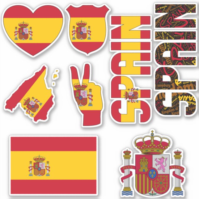 Amazing Spain Shapes National Symbols (Front)