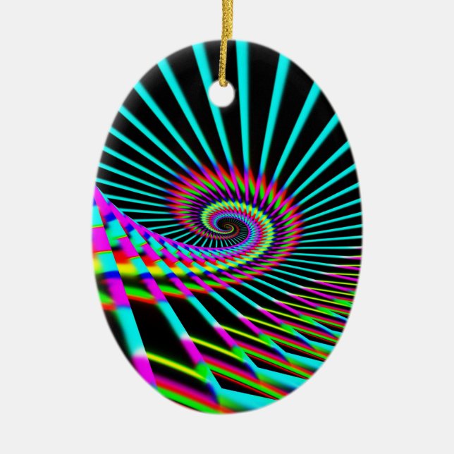 Amazing spiral (change the words) ceramic tree decoration (Front)