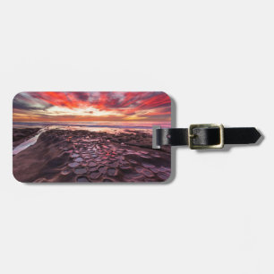 Amazing sunset at the tide pools luggage tag