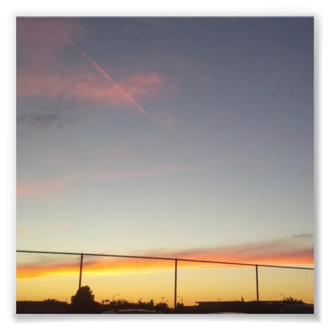 Amazing Sunset in California Photo Print (Front)