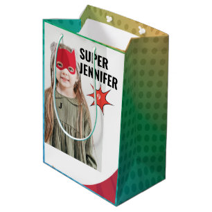 Amazing Superhero Girl Birthday Gift Fab Value  Medium Gift Bag