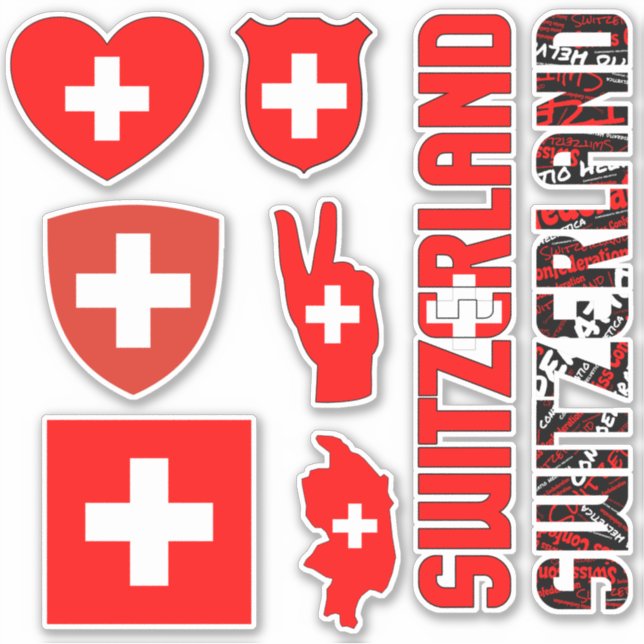 Amazing Switzerland Shapes National Symbols (Front)