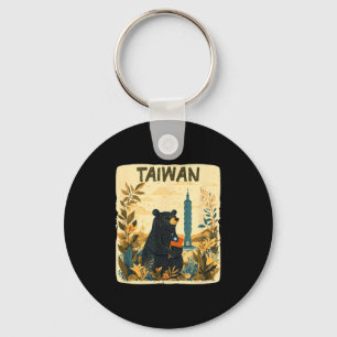 Amazing Taiwan Graphic In Nature With Cute Bear Key Ring