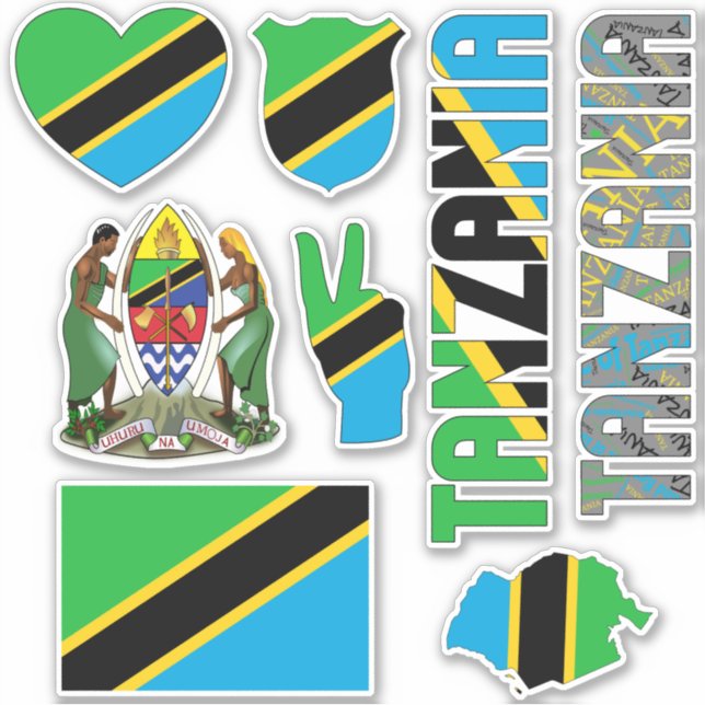 Amazing Tanzania Shapes National Symbols (Front)