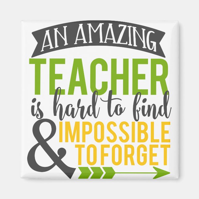 Amazing Teacher Appreciation Magnet (Front)