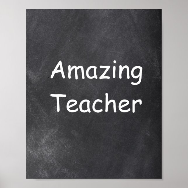 Amazing Teacher Chalkboard Design Class Decoration (Front)