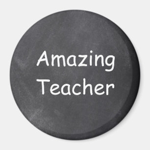 Amazing Teacher Chalkboard Design Gift Idea Magnet