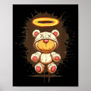 Amazing Teddy Bear in Heaven for Halo Lovers Poster