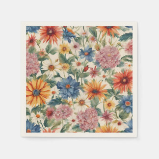 Amazing Tender Summer Garden Flower Napkin