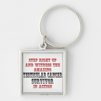 Amazing Testicular Cancer Survivor In Action Key Ring