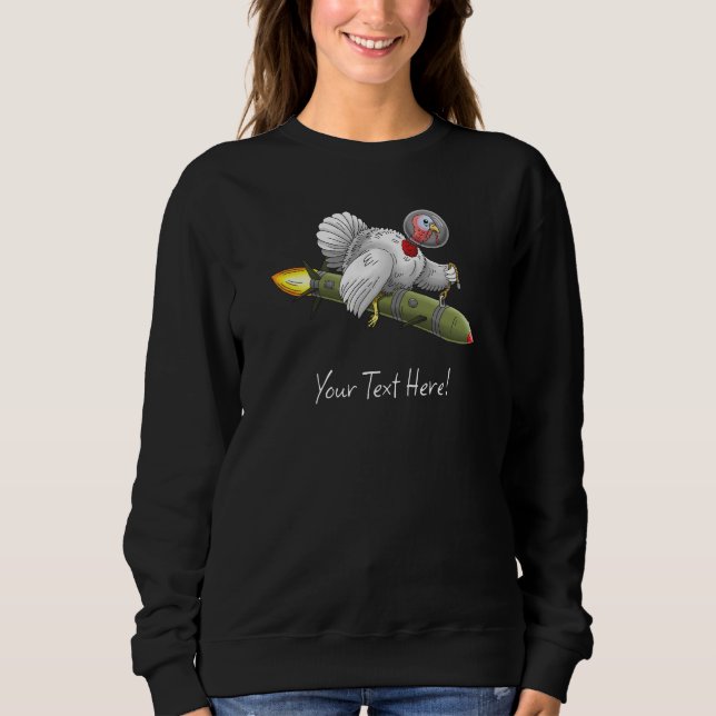 Amazing Thanksgiving Rocket Turkey Sweatshirt (Front)