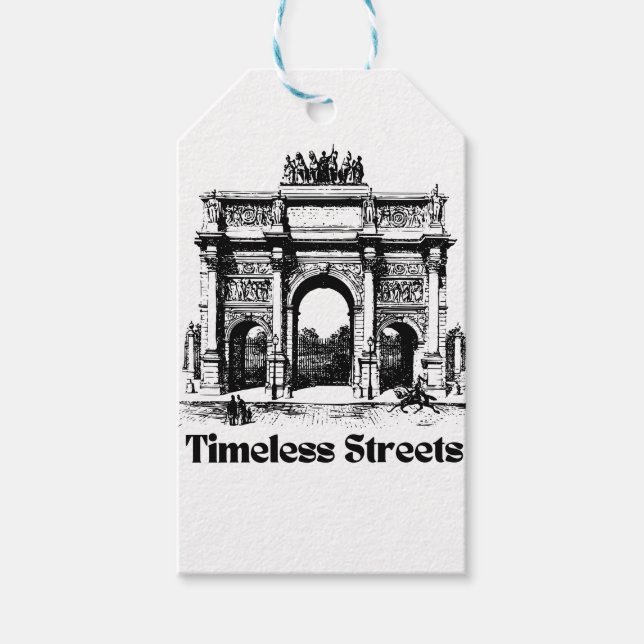Amazing Timeless streets  Gift Tags (Front)