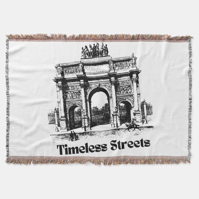 Amazing Timeless streets  Throw Blanket (Front)